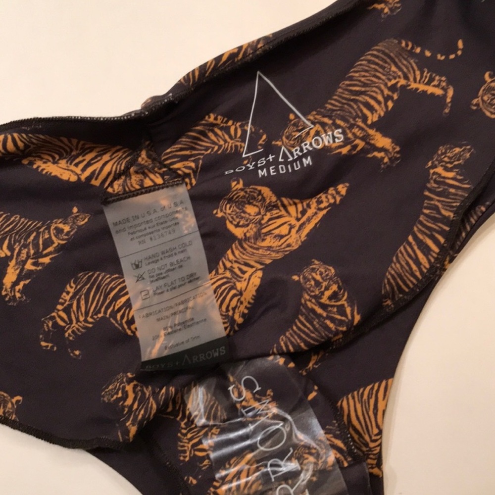 RARE! Boys + Arrows Bikini Set in Frisky Tiger Print - Picture 16 of 16